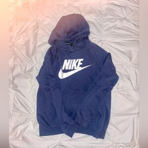 Blue purplish and white Nike hoodie